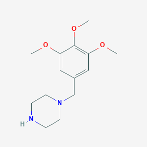 molecular formula C14H22N2O3 B140913 1-(3,4,5-Trimethoxybenzyl)piperazine CAS No. 52146-35-7