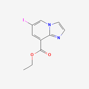molecular formula C10H9IN2O2 B1409132 Ethyl 6-iodoimidazo[1,2-a]pyridine-8-carboxylate CAS No. 1822848-37-2
