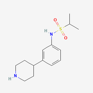 N-(3-(Piperidin-4-yl)phenyl)propane-2-sulfonamide