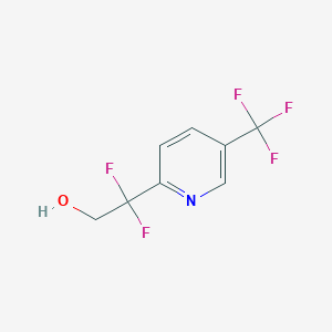 molecular formula C8H6F5NO B1409144 2,2-Difluoro-2-(5-(trifluoromethyl)pyridin-2-yl)ethanol CAS No. 1823392-17-1
