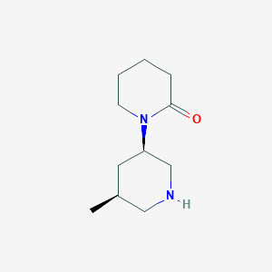 molecular formula C11H20N2O B1409148 (3'R,5'S)-5'-methyl-[1,3'-bipiperidin]-2-one CAS No. 1932230-82-4