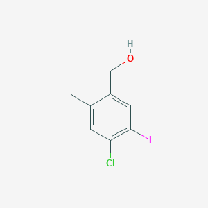 molecular formula C8H8ClIO B1409153 (4-Chloro-5-iodo-2-methylphenyl)methanol CAS No. 1807510-09-3
