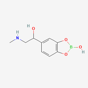 molecular formula C9H12BNO4 B14091539 Epinal; Epinephrine borate 