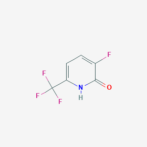 molecular formula C6H3F4NO B1409156 3-Fluoro-2-hydroxy-6-(trifluoromethyl)pyridine CAS No. 1214384-75-4