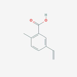 molecular formula C10H10O2 B1409165 5-Ethenyl-2-methylbenzoic acid CAS No. 1865958-28-6