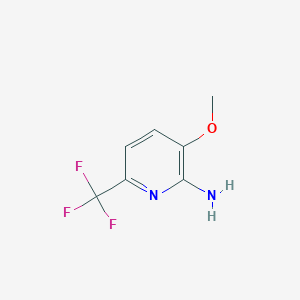 molecular formula C7H7F3N2O B1409169 3-Methoxy-6-(trifluoromethyl)pyridin-2-amine CAS No. 1228898-19-8