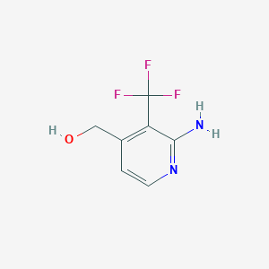 molecular formula C7H7F3N2O B1409170 2-Amino-3-(trifluoromethyl)pyridine-4-methanol CAS No. 1227598-95-9