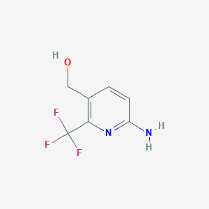 molecular formula C7H7F3N2O B1409172 6-Amino-2-(trifluoromethyl)pyridine-3-methanol CAS No. 1227509-97-8