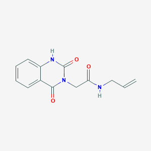 molecular formula C13H13N3O3 B14091730 2-(2,4-dioxo-1H-quinazolin-3-yl)-N-prop-2-enylacetamide 