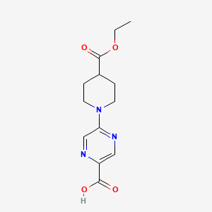 5-[4-(Ethoxycarbonyl) piperidin-1-yl]pyrazine-2-carboxylic acid