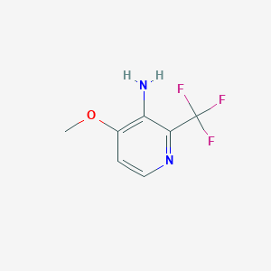 molecular formula C7H7F3N2O B1409182 3-Amino-4-methoxy-2-(trifluoromethyl)pyridine CAS No. 1227581-96-5