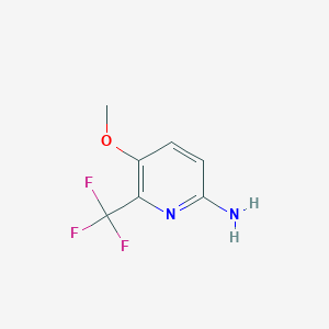 molecular formula C7H7F3N2O B1409183 6-氨基-3-甲氧基-2-(三氟甲基)吡啶 CAS No. 1227581-89-6