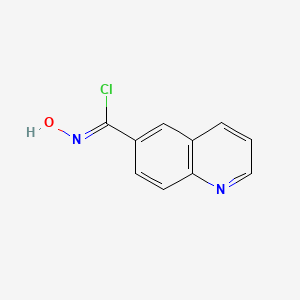 molecular formula C10H7ClN2O B1409187 N-Hydroxyquinoline-6-carbimidoyl chloride CAS No. 748709-00-4