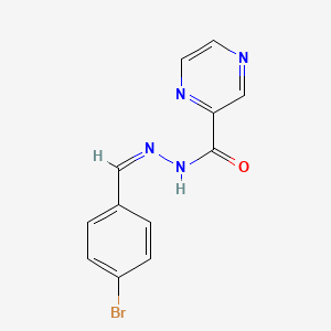 molecular formula C12H9BrN4O B14091888 N'-[(Z)-(4-bromophenyl)methylidene]pyrazine-2-carbohydrazide 