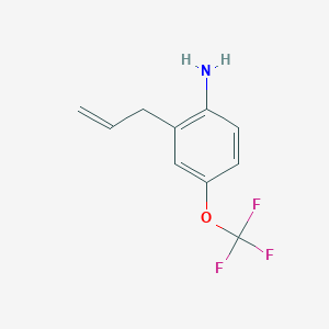 molecular formula C10H10F3NO B1409191 2-Allyl-4-(trifluoromethoxy)aniline CAS No. 1627999-19-2
