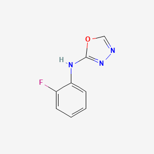 molecular formula C8H6FN3O B1409204 N-(2-fluorophenyl)-1,3,4-oxadiazol-2-amine CAS No. 1823544-22-4