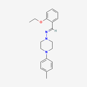 molecular formula C20H25N3O B14092044 N-[(E)-(2-ethoxyphenyl)methylidene]-4-(4-methylphenyl)piperazin-1-amine 