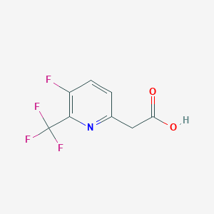 molecular formula C8H5F4NO2 B1409210 5-Fluoro-6-(trifluoromethyl)pyridine-2-acetic acid CAS No. 1214362-15-8
