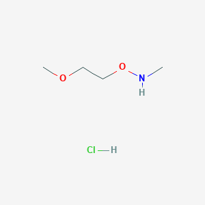 molecular formula C4H12ClNO2 B1409211 O-(2-甲氧基乙基)-N-甲基羟胺盐酸盐 CAS No. 1420899-14-4