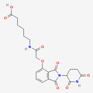 molecular formula C21H23N3O8 B14092164 Thalidomide-O-acetamido-C5-acid 