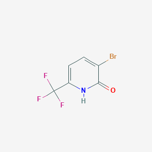 molecular formula C6H3BrF3NO B1409217 3-Bromo-2-hydroxy-6-(trifluoromethyl)pyridine CAS No. 1214391-40-8