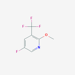 molecular formula C7H5F4NO B1409219 5-Fluoro-2-methoxy-3-(trifluoromethyl)pyridine CAS No. 1214351-11-7