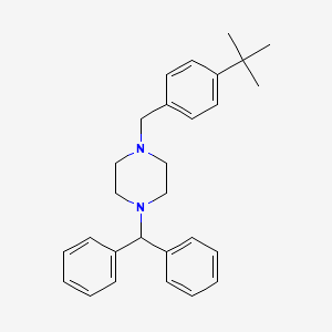 molecular formula C28H34N2 B1409222 1-二苯甲基-4-(4-(叔丁基)苄基)哌嗪 CAS No. 873395-54-1