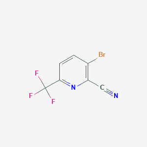 molecular formula C7H2BrF3N2 B1409224 3-溴-6-(三氟甲基)吡啶甲腈 CAS No. 1211583-96-8