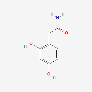 molecular formula C8H9NO3 B14092241 Benzeneacetamide, 2,4-dihydroxy- CAS No. 68929-11-3