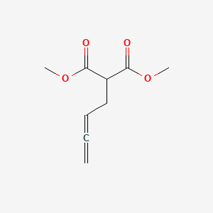 molecular formula C9H12O4 B14092283 Propanedioic acid, 2,3-butadienyl-, dimethyl ester CAS No. 100747-44-2