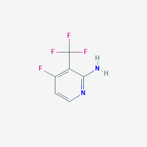 molecular formula C6H4F4N2 B1409229 2-Amino-4-fluoro-3-(trifluoromethyl)pyridine CAS No. 1227581-71-6