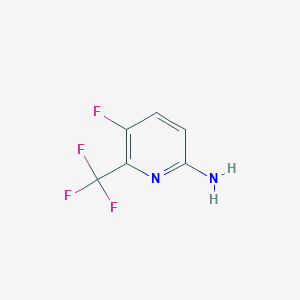 molecular formula C6H4F4N2 B1409231 5-Fluoro-6-trifluoromethyl-pyridin-2-ylamine CAS No. 1227602-80-3
