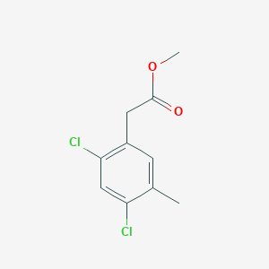 molecular formula C10H10Cl2O2 B1409232 Methyl 2,4-dichloro-5-methylphenylacetate CAS No. 1804516-66-2