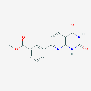 molecular formula C15H11N3O4 B1409237 Methyl 3-(2,4-dioxo-1,2,3,4-tetrahydropyrido[2,3-d]pyrimidin-7-yl)benzoate CAS No. 2004691-96-5