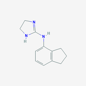 molecular formula C12H15N3 B140924 Indanazoline CAS No. 40507-78-6