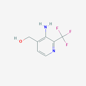 molecular formula C7H7F3N2O B1409240 3-氨基-2-(三氟甲基)吡啶-4-甲醇 CAS No. 1227582-15-1
