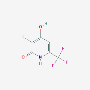molecular formula C6H3F3INO2 B1409242 2,4-Dihydroxy-3-iodo-6-(trifluoromethyl)pyridine CAS No. 1228898-53-0