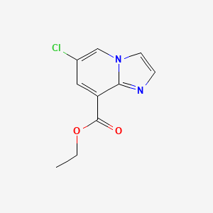molecular formula C10H9ClN2O2 B1409243 6-氯咪唑并[1,2-a]吡啶-8-羧酸乙酯 CAS No. 1803247-42-8