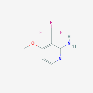molecular formula C7H7F3N2O B1409249 2-Amino-4-methoxy-3-(trifluoromethyl)pyridine CAS No. 1227581-92-1