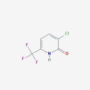 molecular formula C6H3ClF3NO B1409268 3-Chloro-2-hydroxy-6-(trifluoromethyl)pyridine CAS No. 1214391-77-1