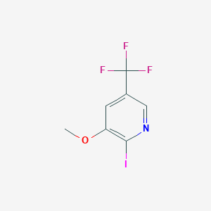 molecular formula C7H5F3INO B1409273 2-Iodo-3-methoxy-5-(trifluoromethyl)pyridine CAS No. 1227602-78-9
