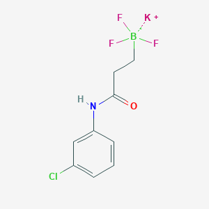 molecular formula C9H9BClF3KNO B1409287 Potassium (3-((3-chlorophenyl)amino)-3-oxopropyl)trifluoroborate CAS No. 1705578-16-0