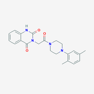 molecular formula C22H24N4O3 B14092877 3-[2-[4-(2,5-dimethylphenyl)piperazin-1-yl]-2-oxoethyl]-1H-quinazoline-2,4-dione 