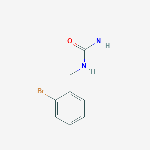 molecular formula C9H11BrN2O B14092883 Urea, N-[(2-bromophenyl)methyl]-N'-methyl- CAS No. 879-74-3