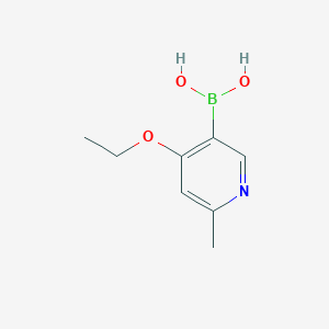 molecular formula C8H12BNO3 B1409292 (4-Ethoxy-6-methylpyridin-3-yl)boronic acid CAS No. 1704074-04-3