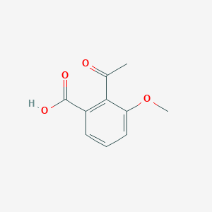 molecular formula C10H10O4 B14092928 2-Acetyl-3-methoxybenzoic acid 