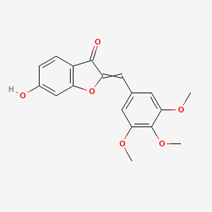 molecular formula C18H16O6 B14092980 6-Hydroxy-2-(3,4,5-trimethoxybenzylidene)benzofuran-3(2h)-one 
