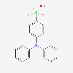 molecular formula C18H14BF3KN B1409302 Potassium [4-(diphenylamino)phenyl]trifluoroboranuide CAS No. 2135529-64-3