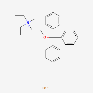 molecular formula C27H34BrNO B14093072 (2-(Triphenylmethoxy)ethyl)triethylammonium bromide CAS No. 101710-70-7