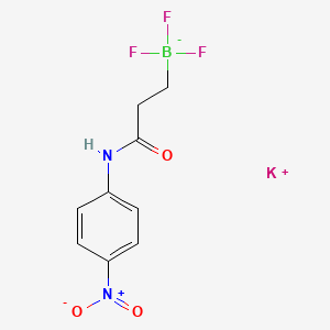 molecular formula C9H9BF3KN2O3 B1409308 三氟(3-((4-硝基苯基)氨基)-3-氧代丙基)硼酸钾 CAS No. 1705578-36-4